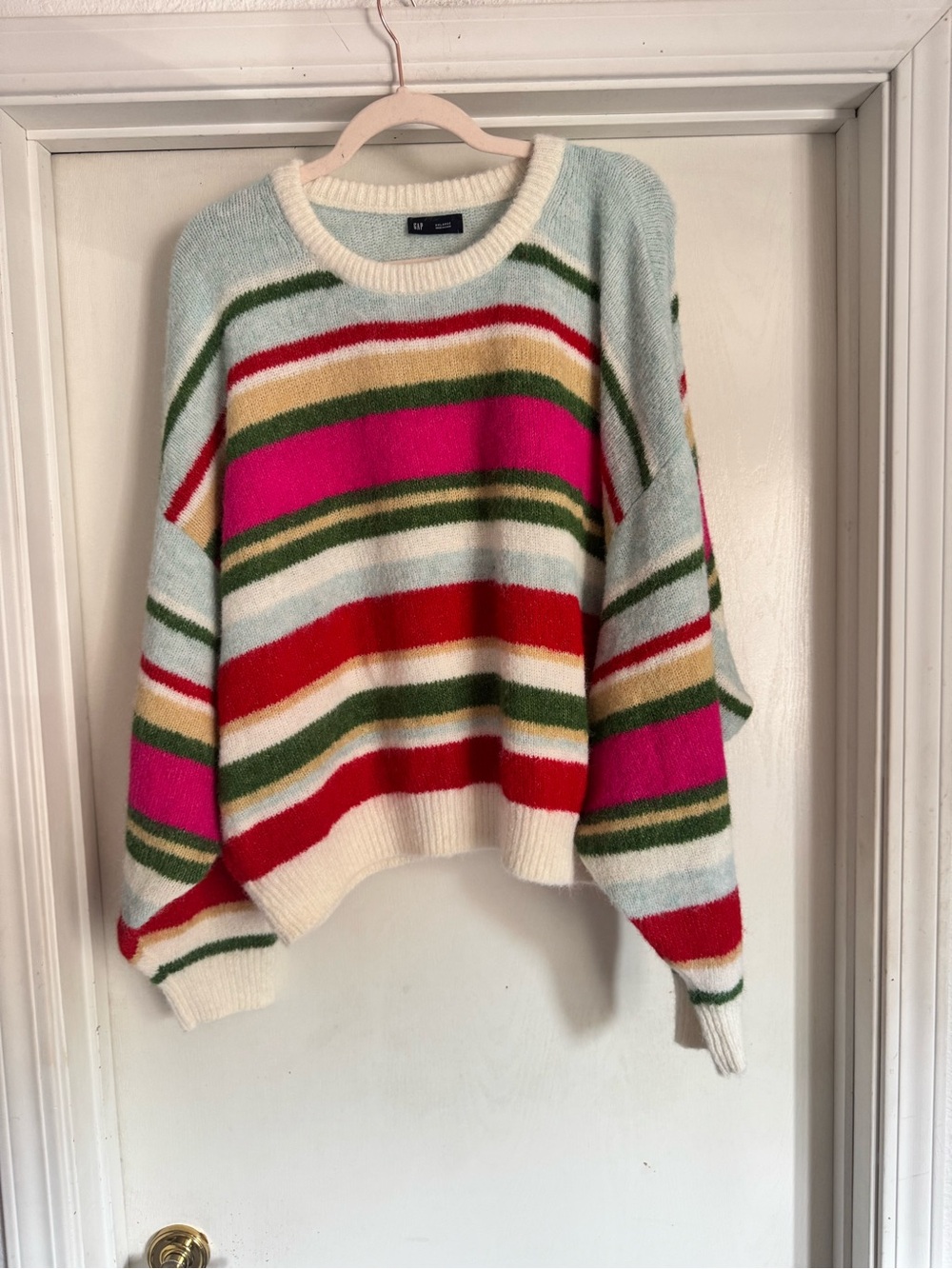 GAP Mohair Slouchy Happy Stripe Sweater